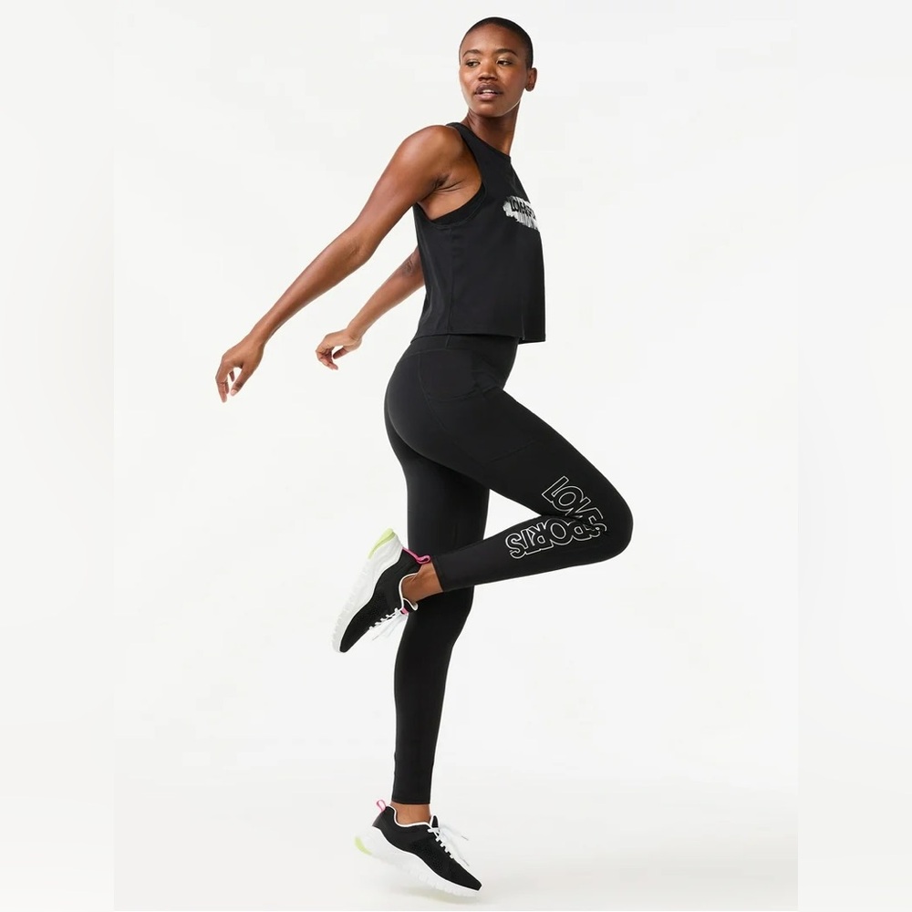 Love & Sports Performance Full Length Leggings with Side Pockets
